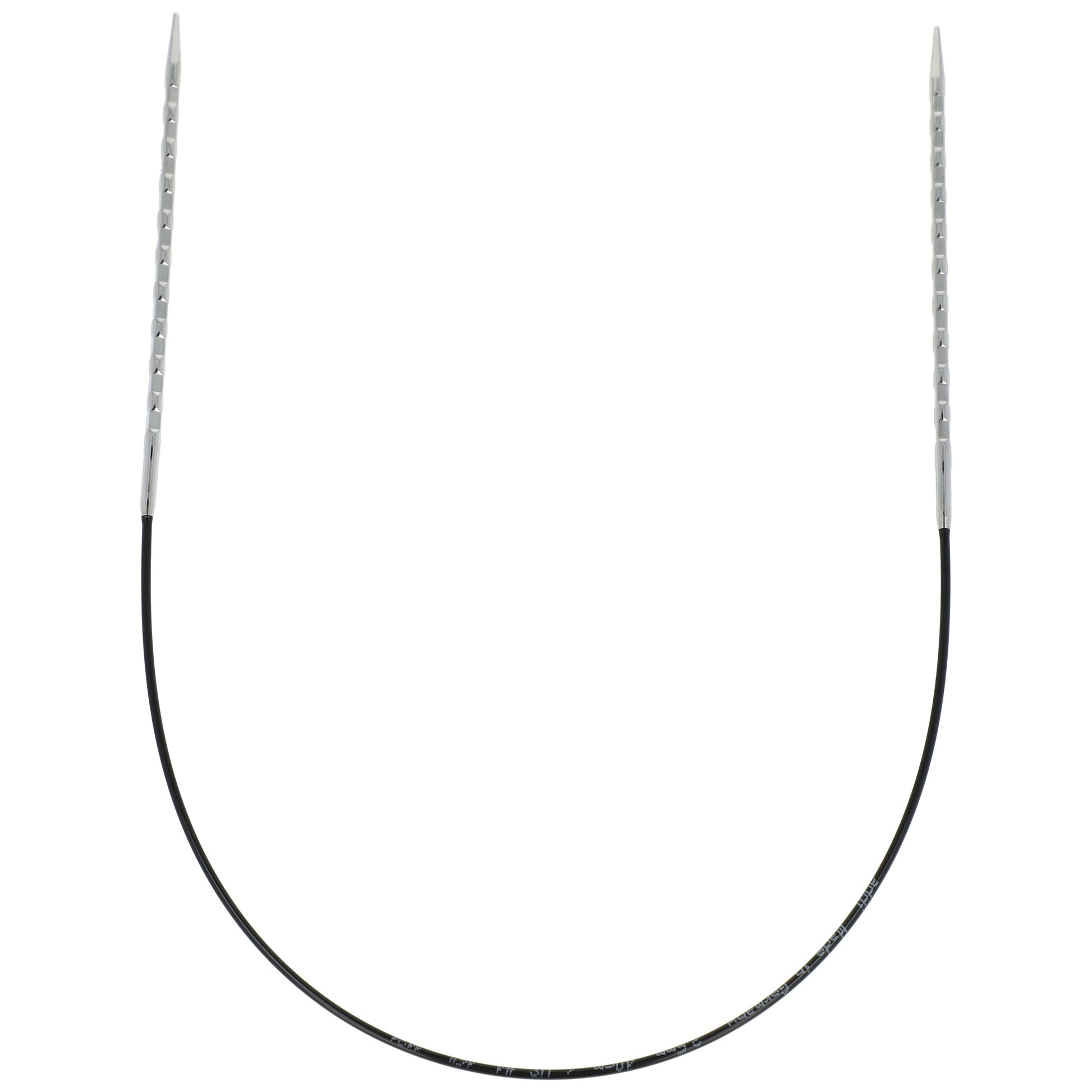 Aiguilles à tricoter circulaires en bronze blanc - Black Edition