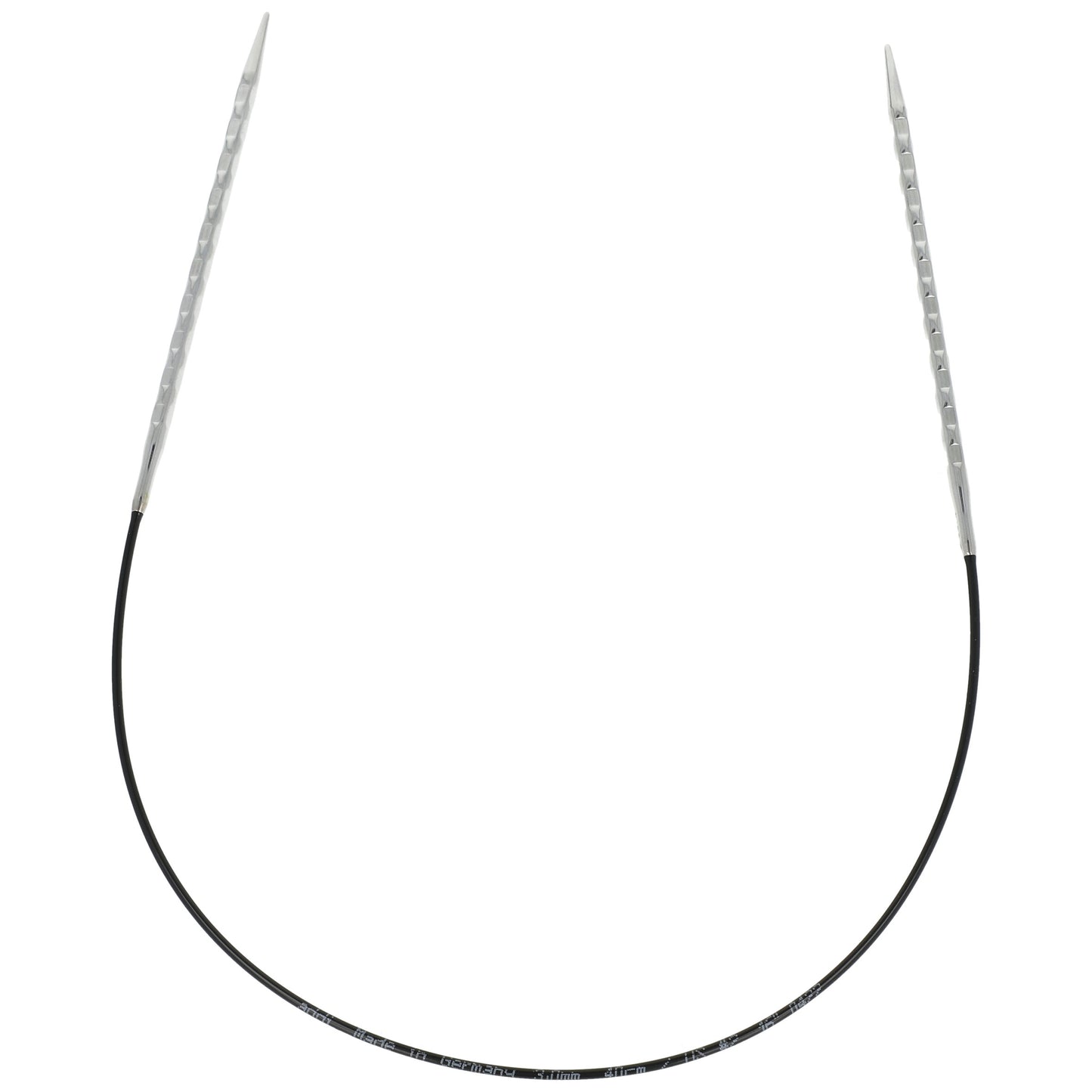 Aiguilles à tricoter circulaires en bronze blanc - Black Edition