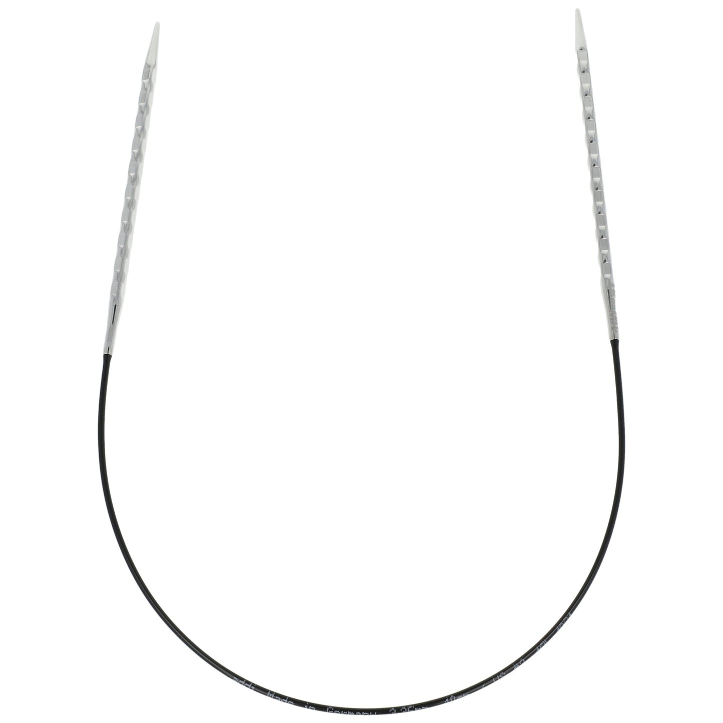 Aiguilles à tricoter circulaires en bronze blanc - Black Edition
