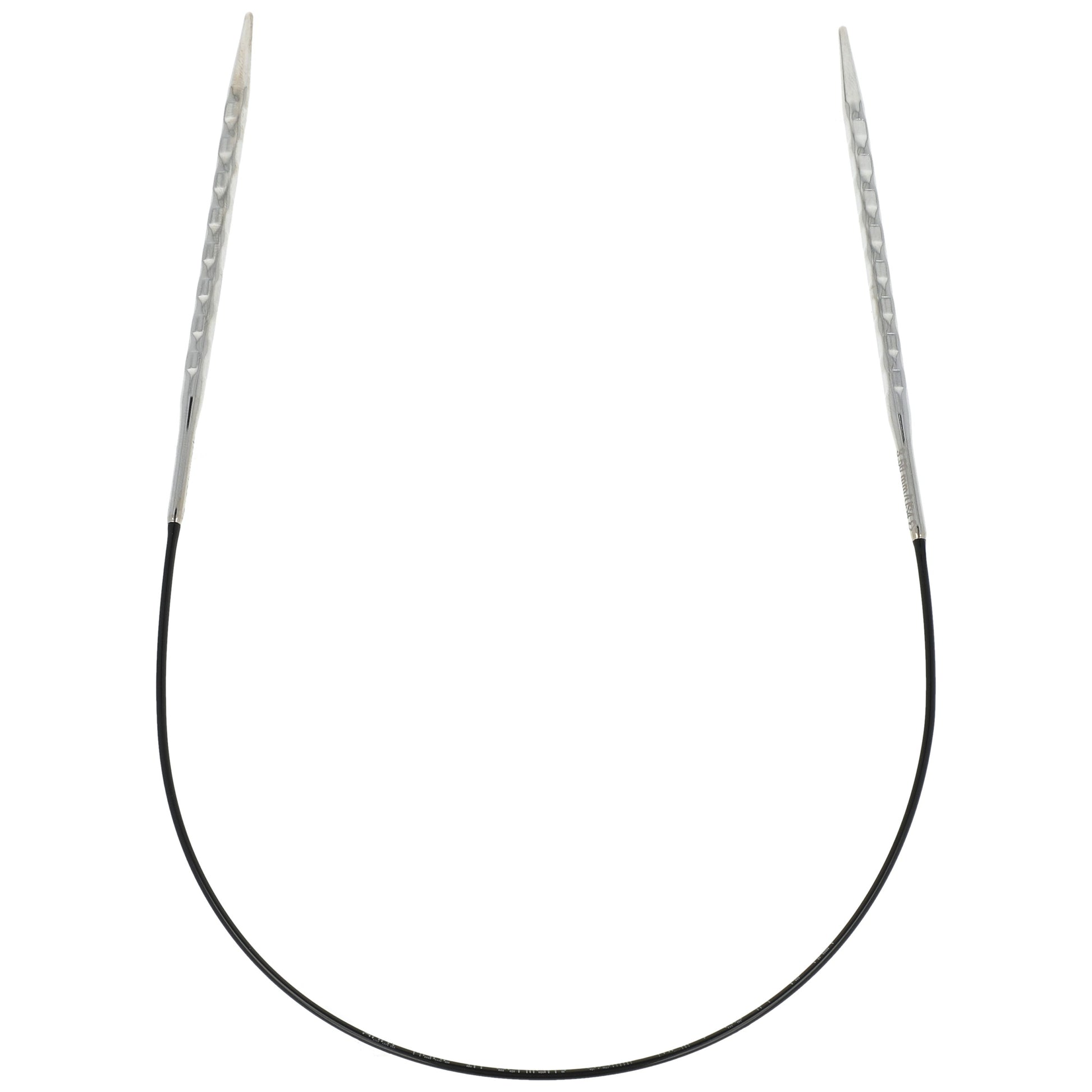 Aiguilles à tricoter circulaires en bronze blanc - Black Edition