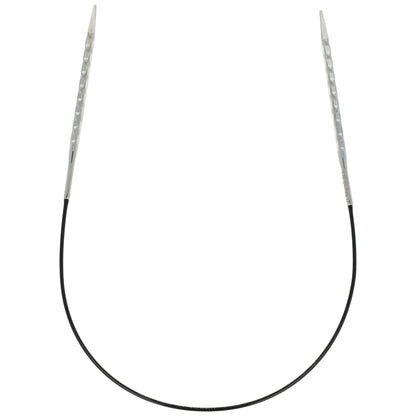 Aiguilles à tricoter circulaires en bronze blanc - Black Edition