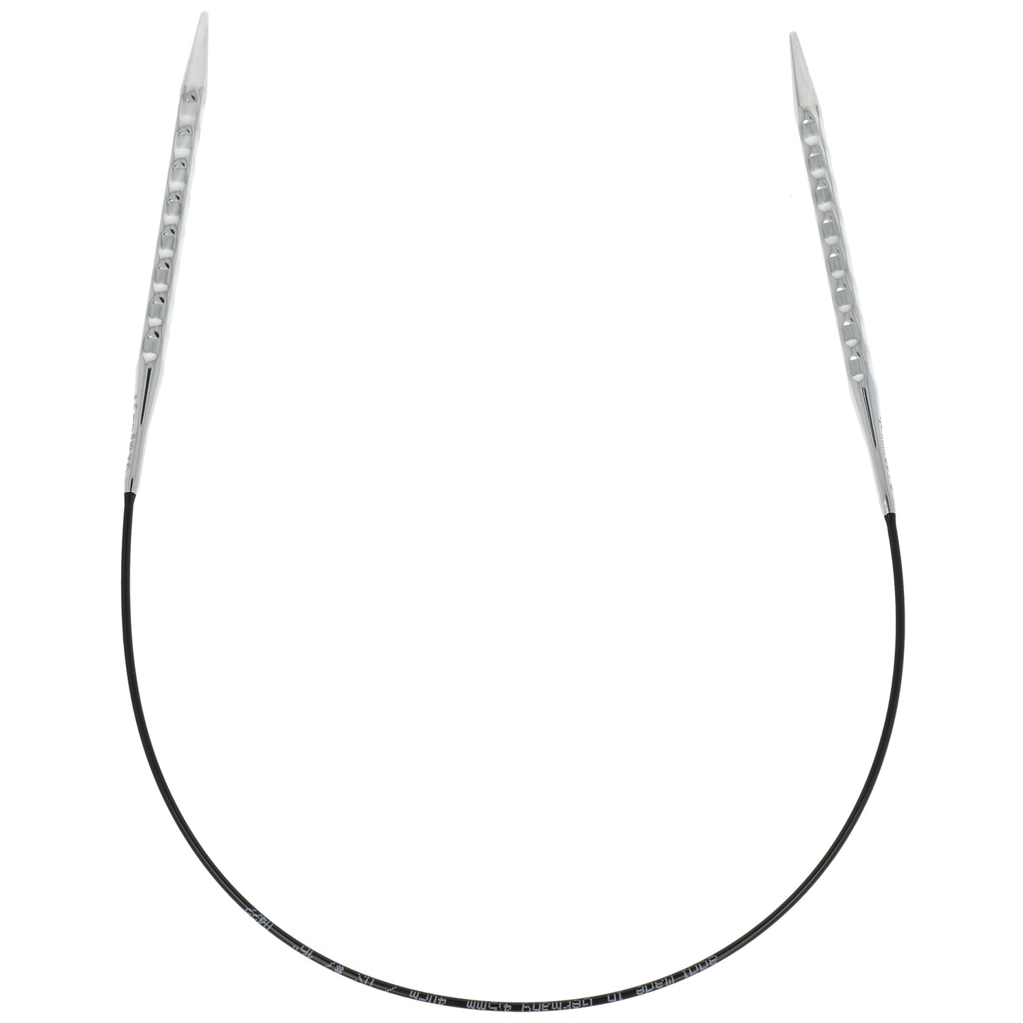 Aiguilles à tricoter circulaires en bronze blanc - Black Edition
