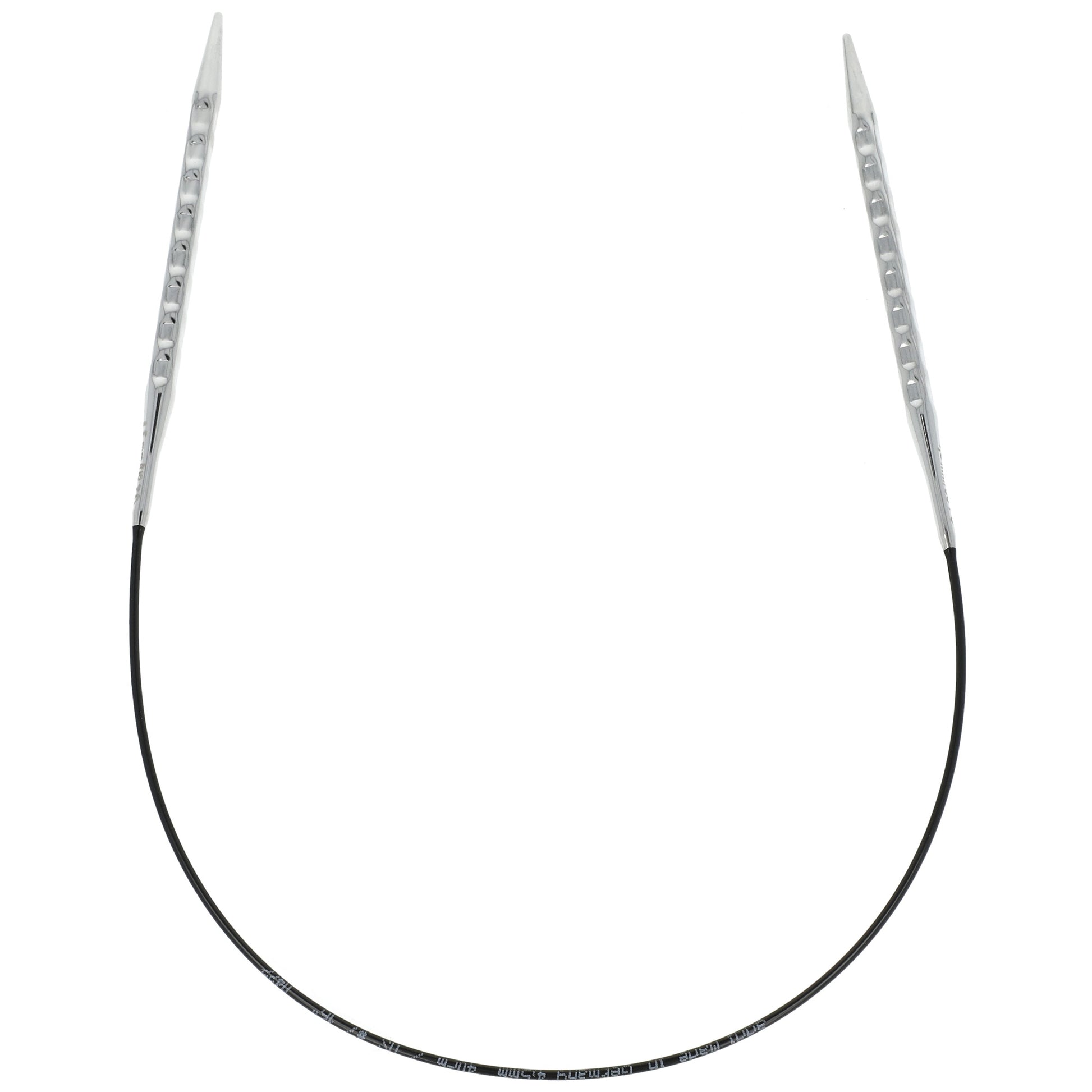 Aiguilles à tricoter circulaires en bronze blanc - Black Edition