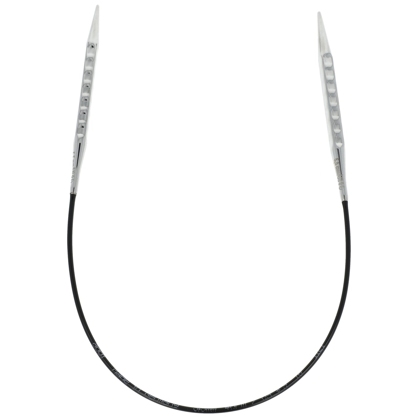 Aiguilles à tricoter circulaires en bronze blanc - Black Edition