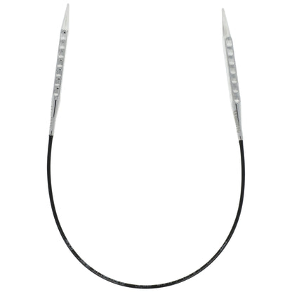 Aiguilles à tricoter circulaires en bronze blanc - Black Edition
