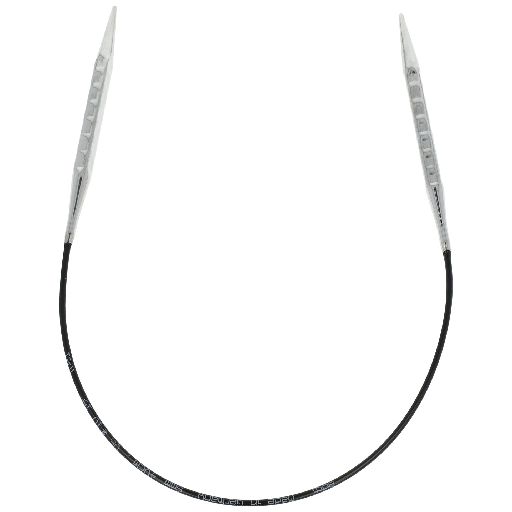 Aiguilles à tricoter circulaires en bronze blanc - Black Edition
