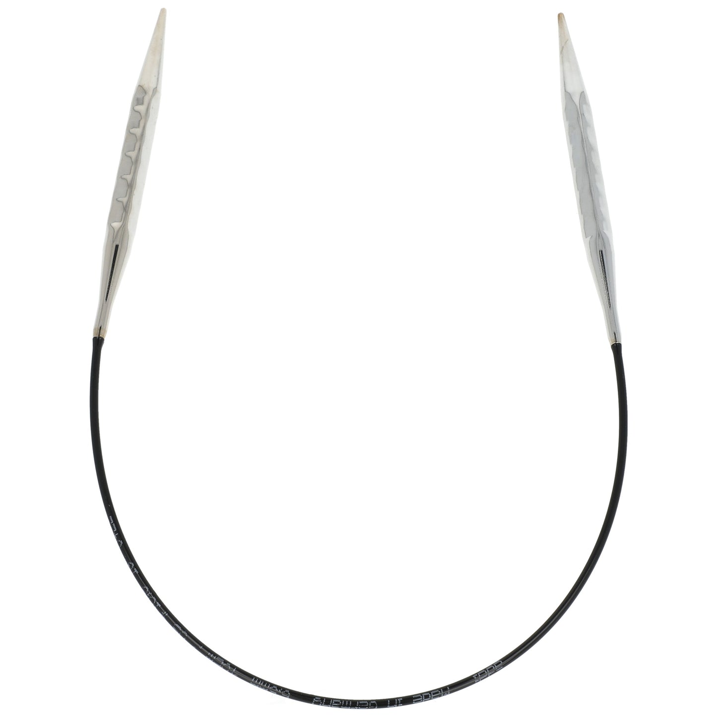 Aiguilles à tricoter circulaires en bronze blanc - Black Edition