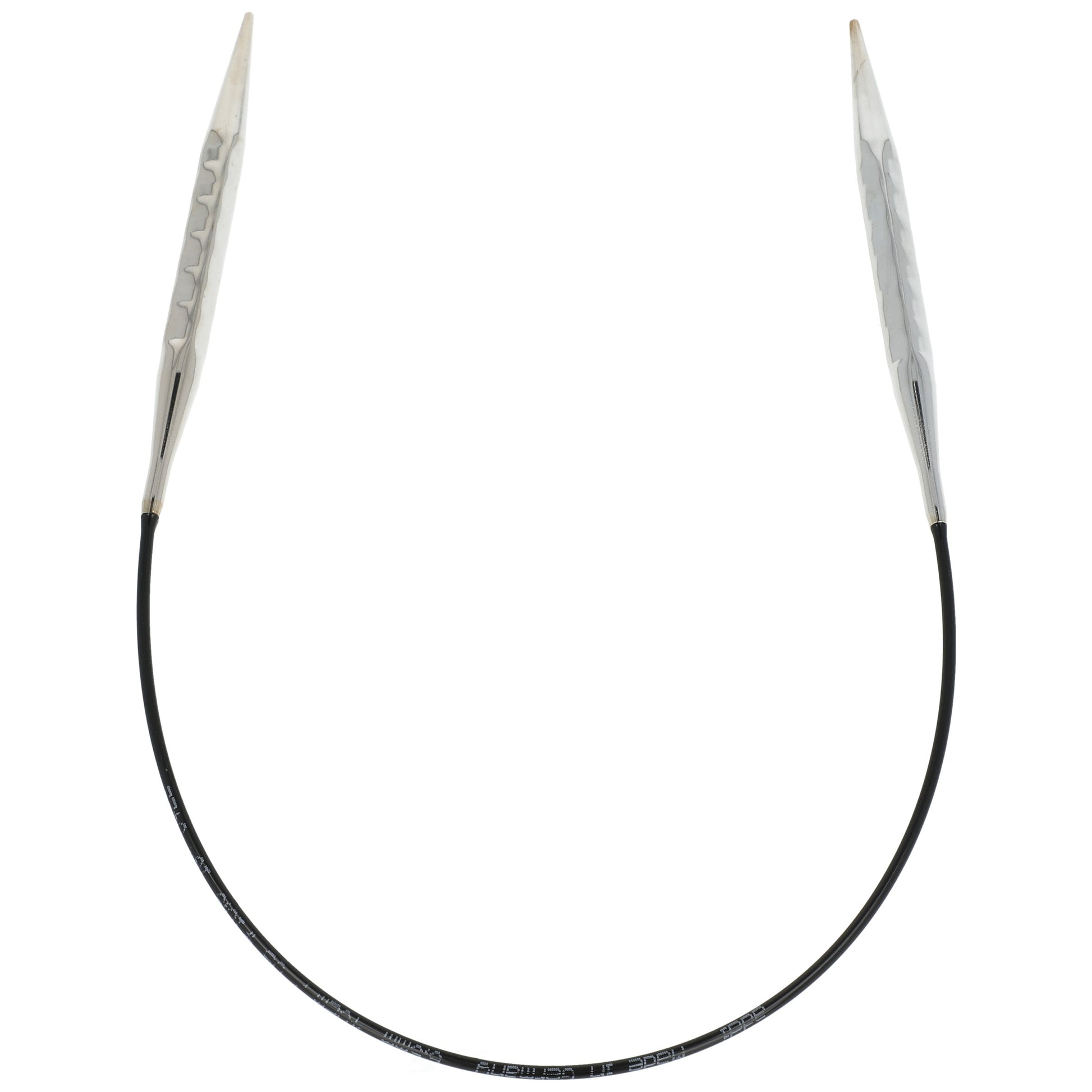 Aiguilles à tricoter circulaires en bronze blanc - Black Edition