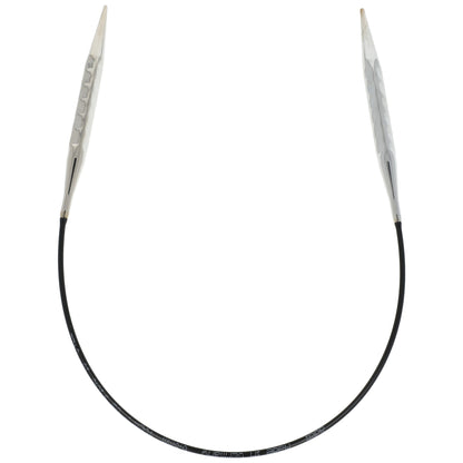 Aiguilles à tricoter circulaires en bronze blanc - Black Edition