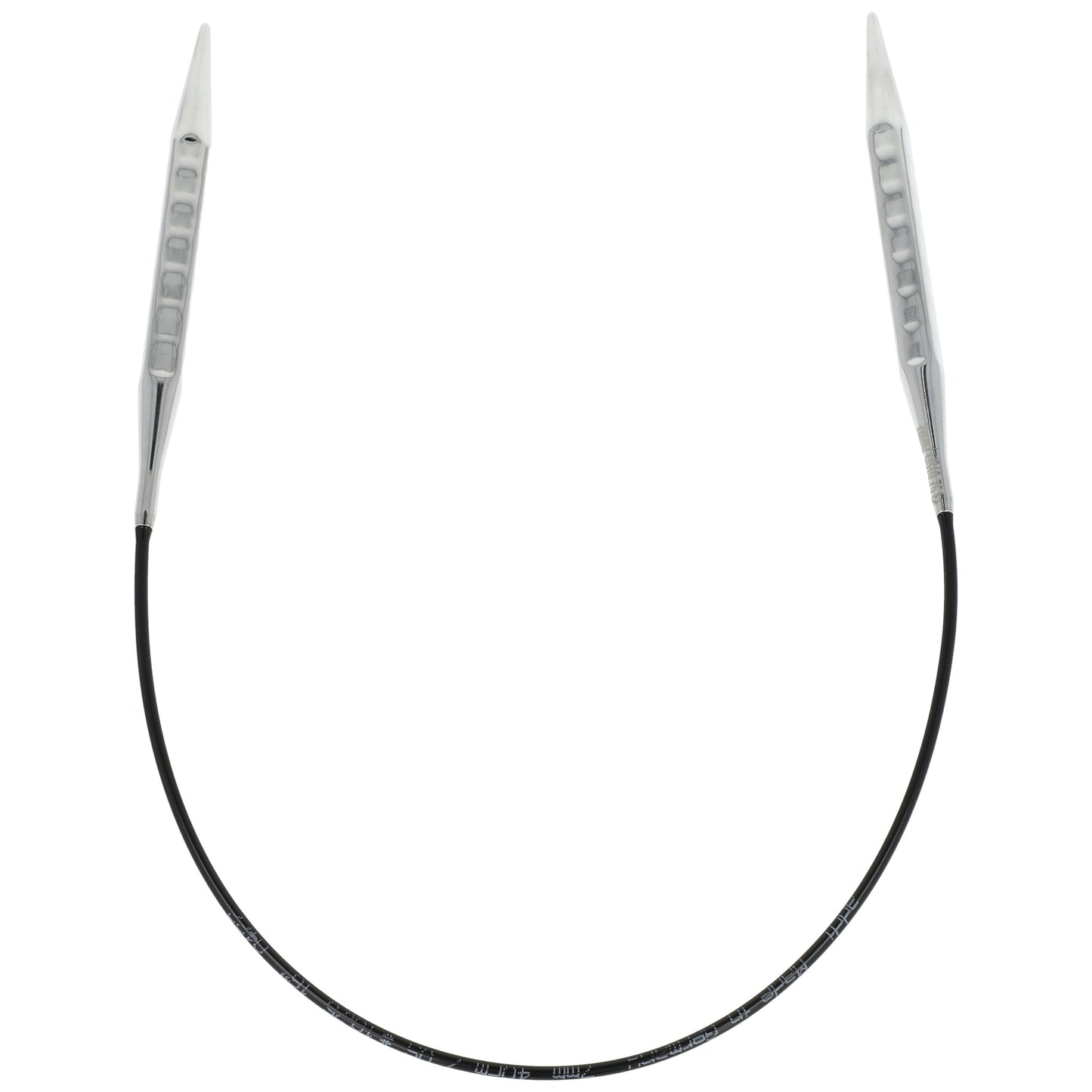 Aiguilles à tricoter circulaires en bronze blanc - Black Edition