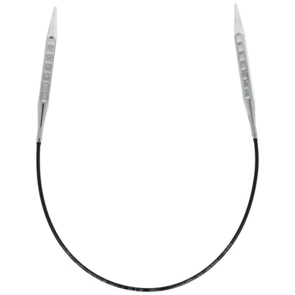 Aiguilles à tricoter circulaires en bronze blanc - Black Edition
