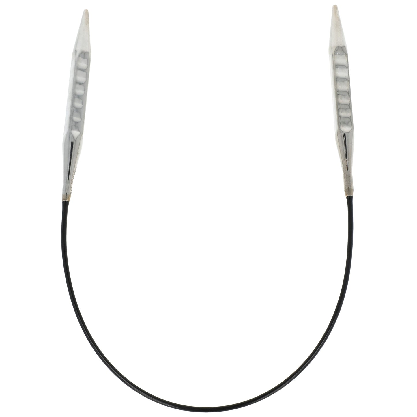 Aiguilles à tricoter circulaires en bronze blanc - Black Edition