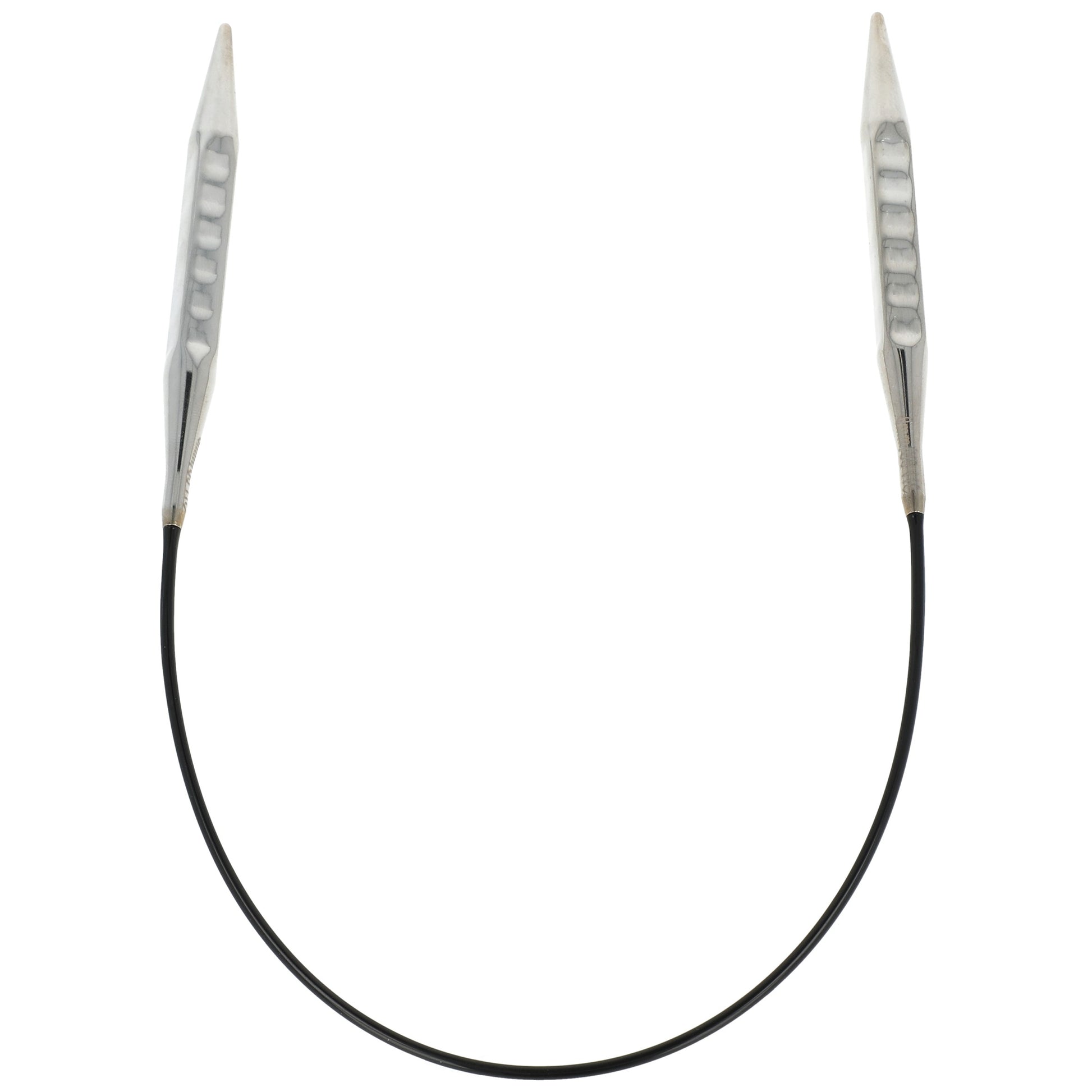 Aiguilles à tricoter circulaires en bronze blanc - Black Edition