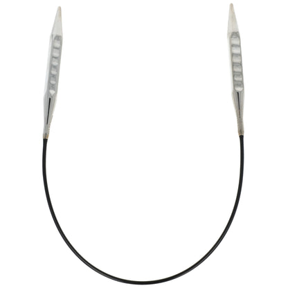 Aiguilles à tricoter circulaires en bronze blanc - Black Edition