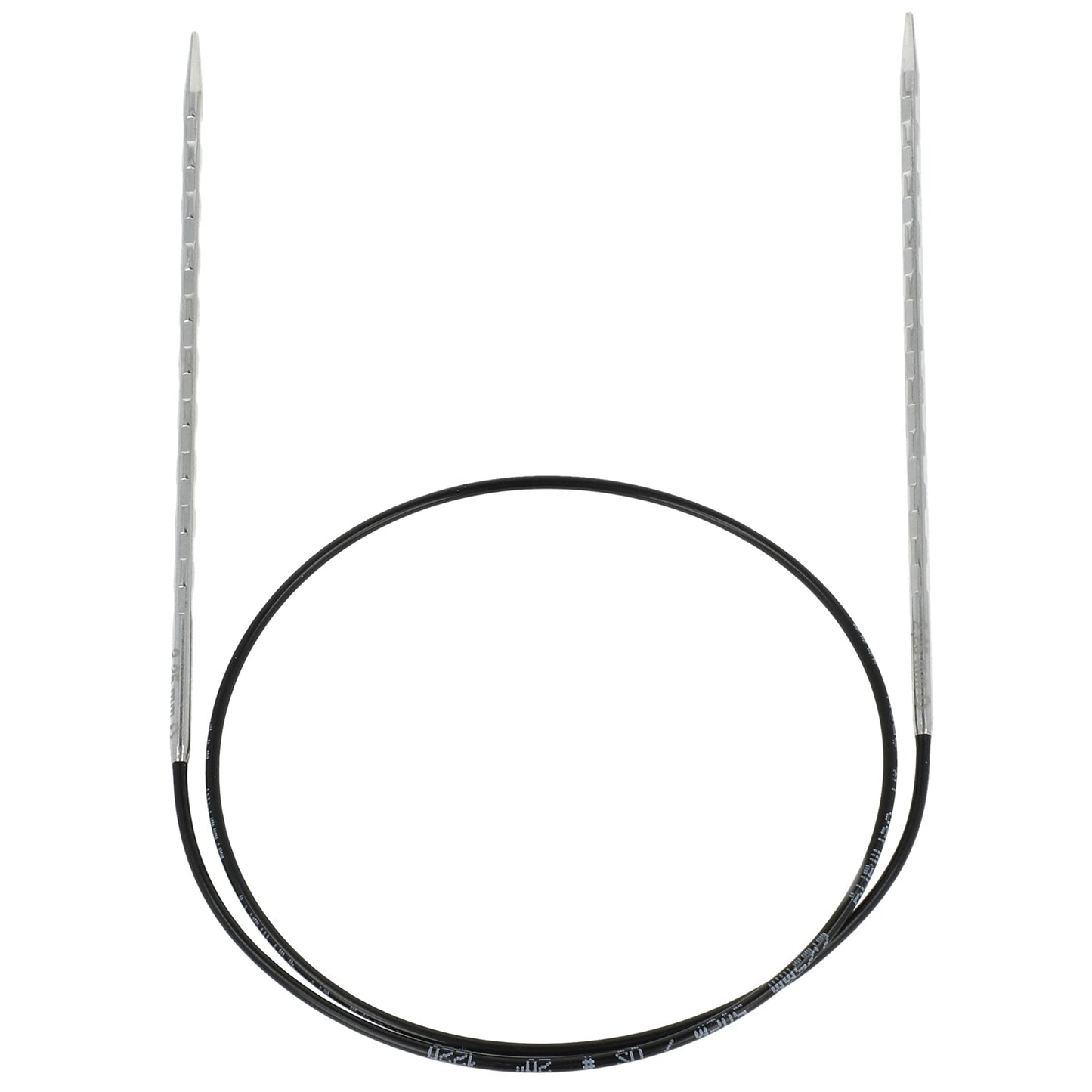 Aiguilles à tricoter circulaires en bronze blanc - Black Edition