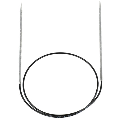 Aiguilles à tricoter circulaires en bronze blanc - Black Edition