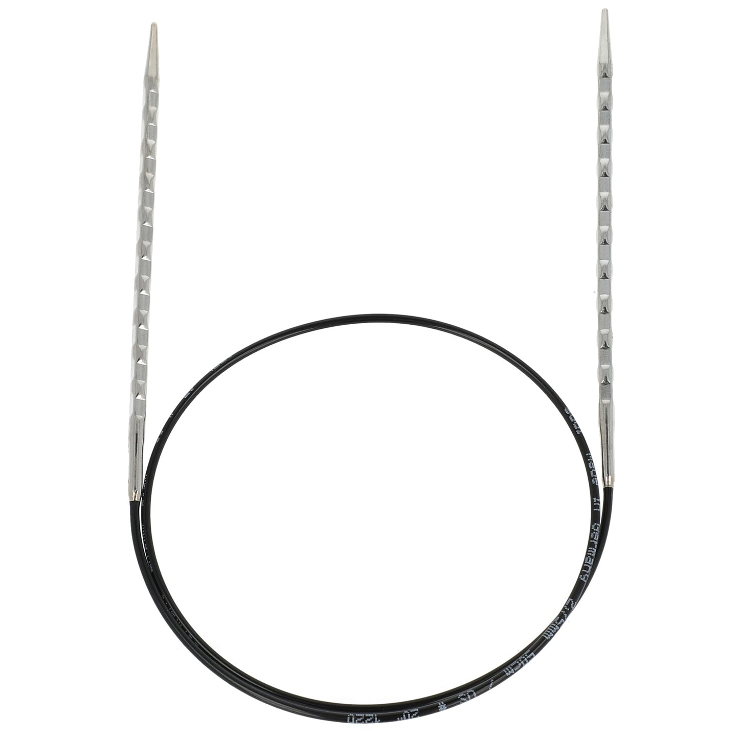 Aiguilles à tricoter circulaires en bronze blanc - Black Edition