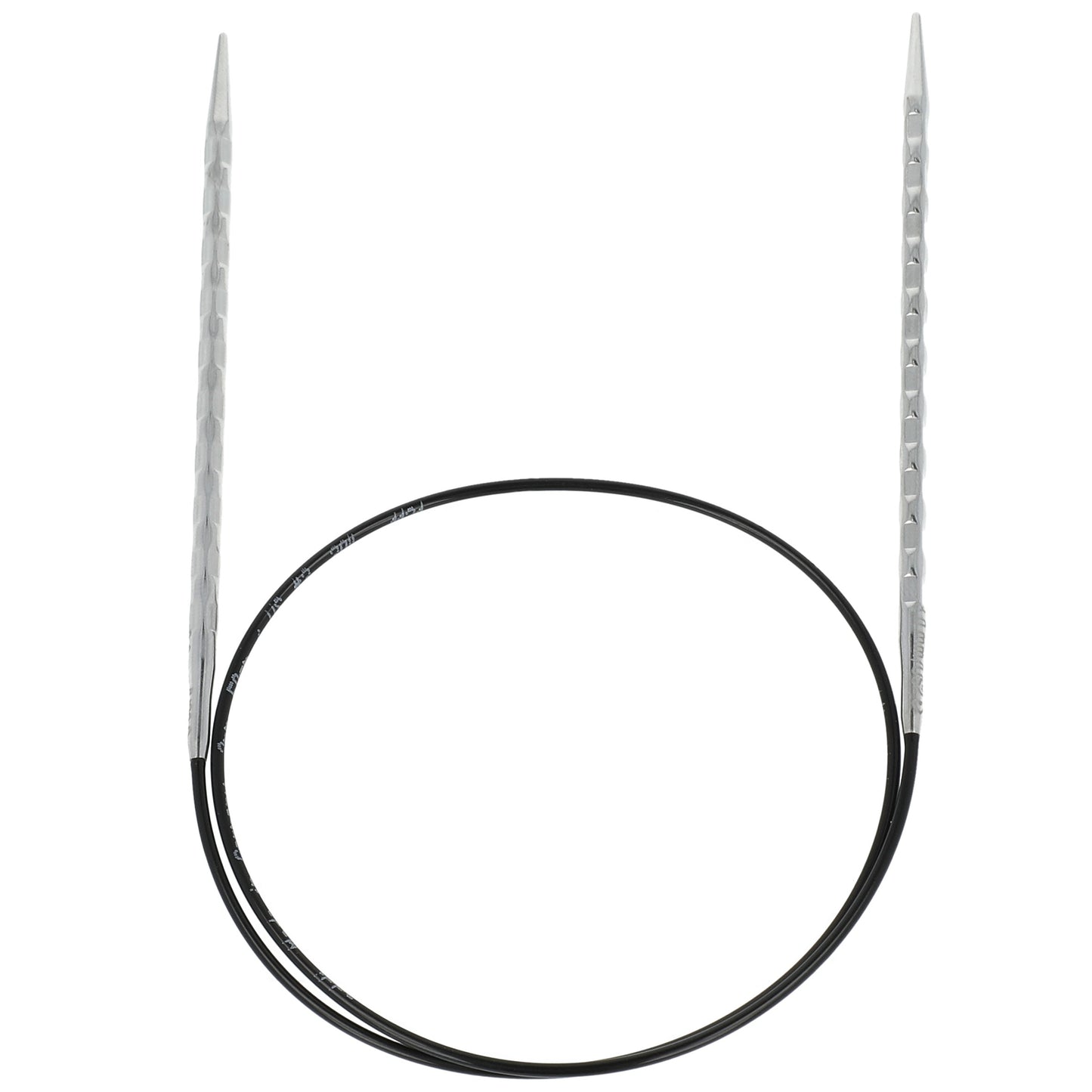 Aiguilles à tricoter circulaires en bronze blanc - Black Edition