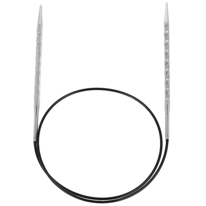 Aiguilles à tricoter circulaires en bronze blanc - Black Edition