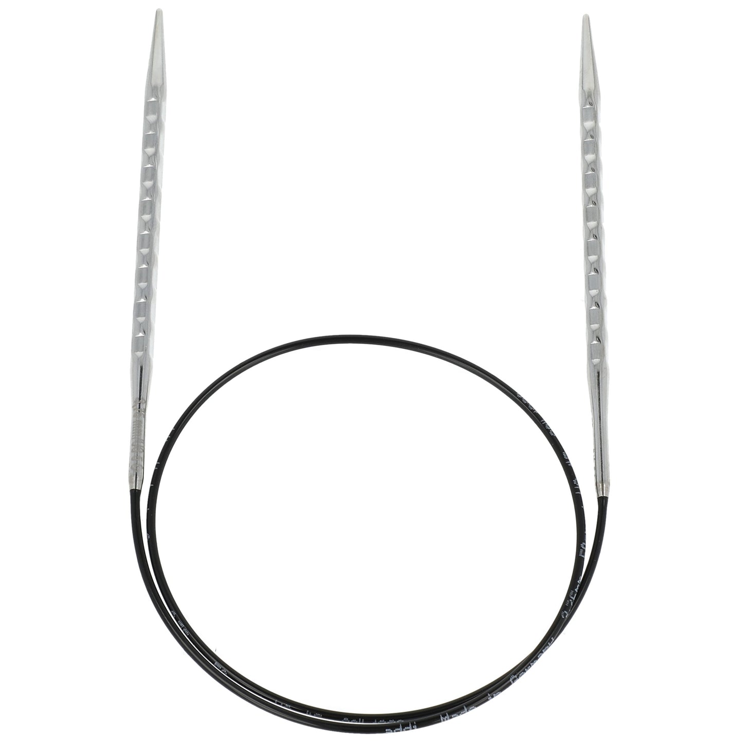 Aiguilles à tricoter circulaires en bronze blanc - Black Edition