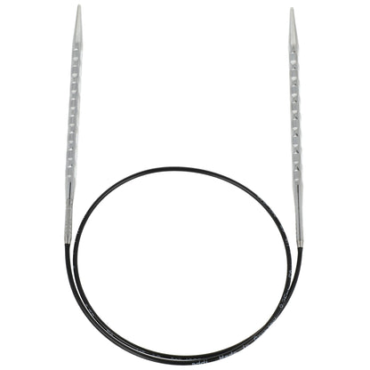 Aiguilles à tricoter circulaires en bronze blanc - Black Edition