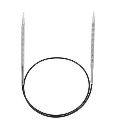 Aiguilles à tricoter circulaires en bronze blanc - Black Edition