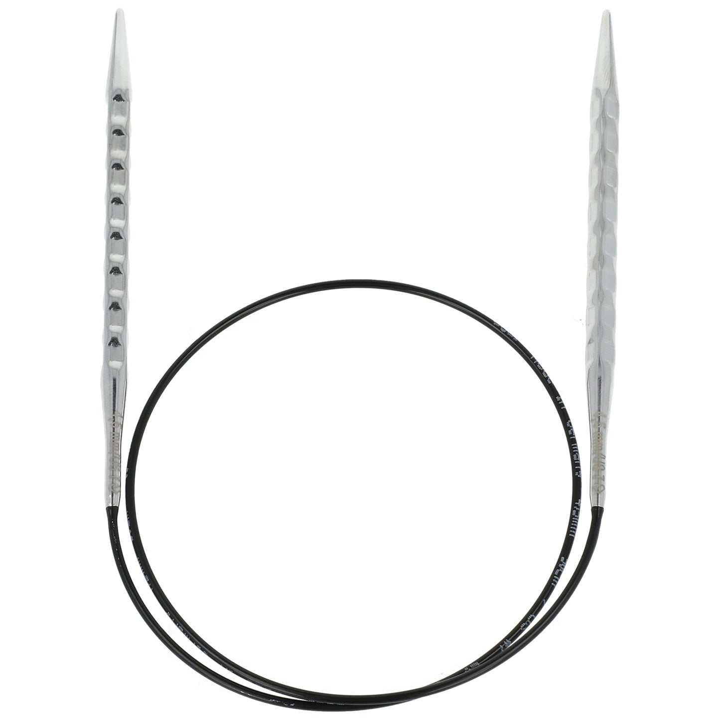 Aiguilles à tricoter circulaires en bronze blanc - Black Edition