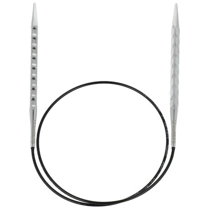 Aiguilles à tricoter circulaires en bronze blanc - Black Edition