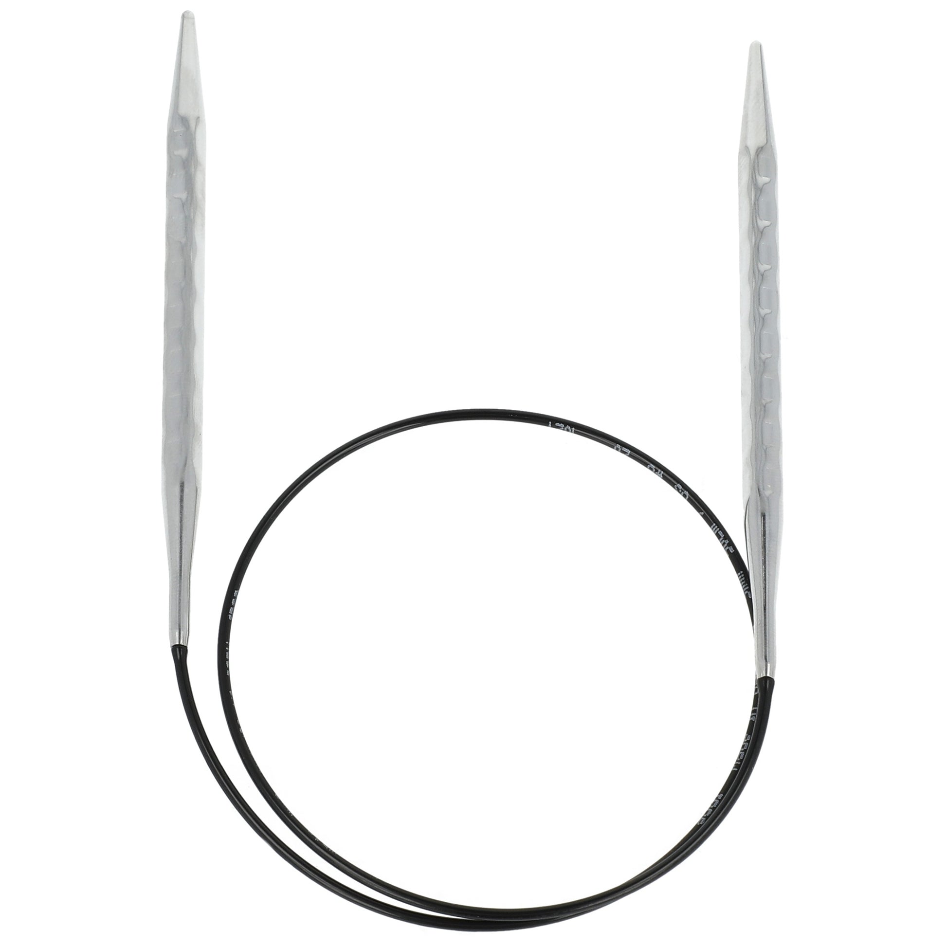 Aiguilles à tricoter circulaires en bronze blanc - Black Edition