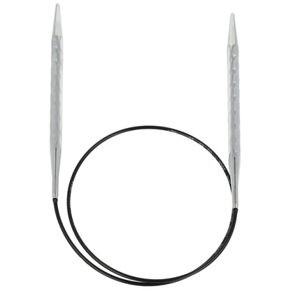 Aiguilles à tricoter circulaires en bronze blanc - Black Edition