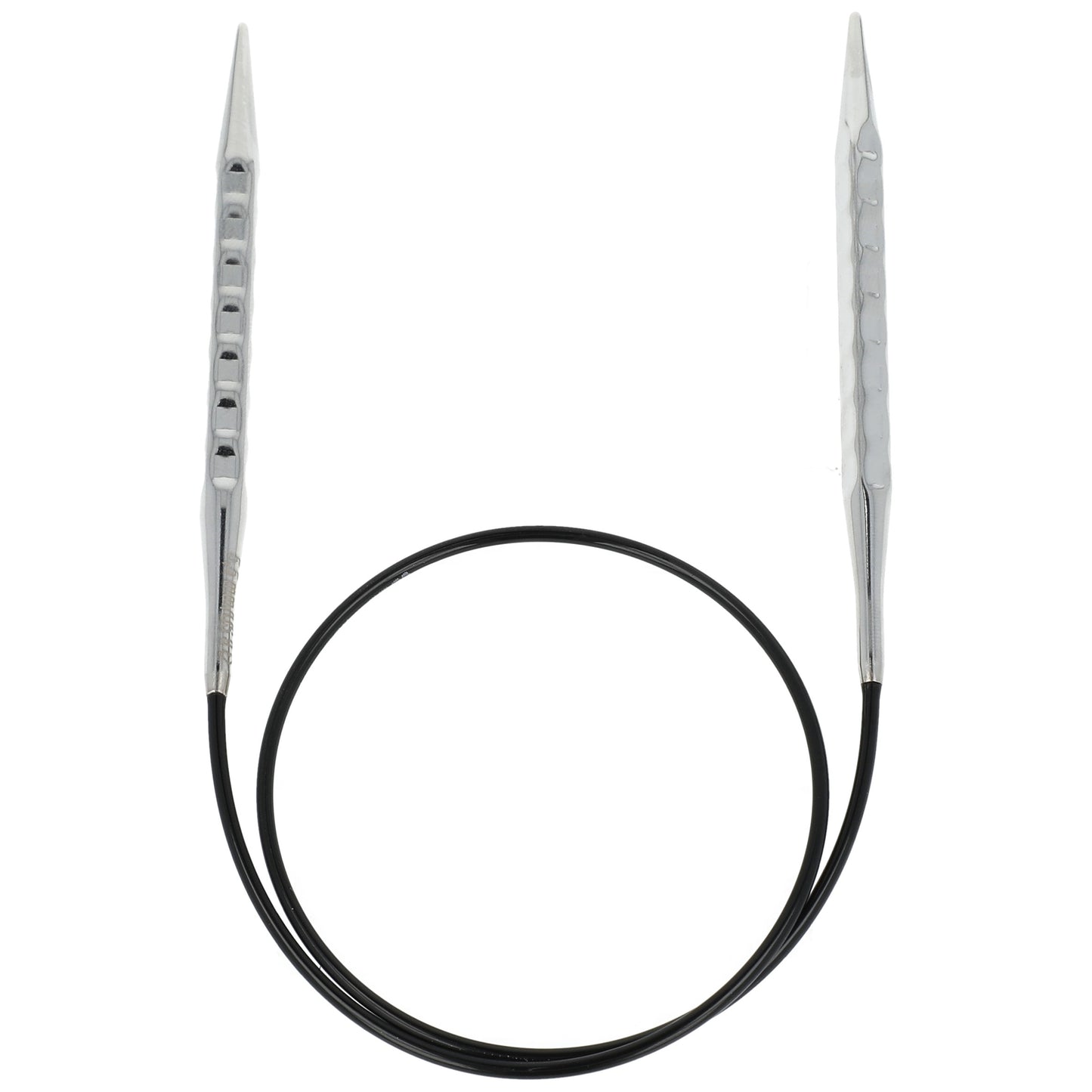 Aiguilles à tricoter circulaires en bronze blanc - Black Edition