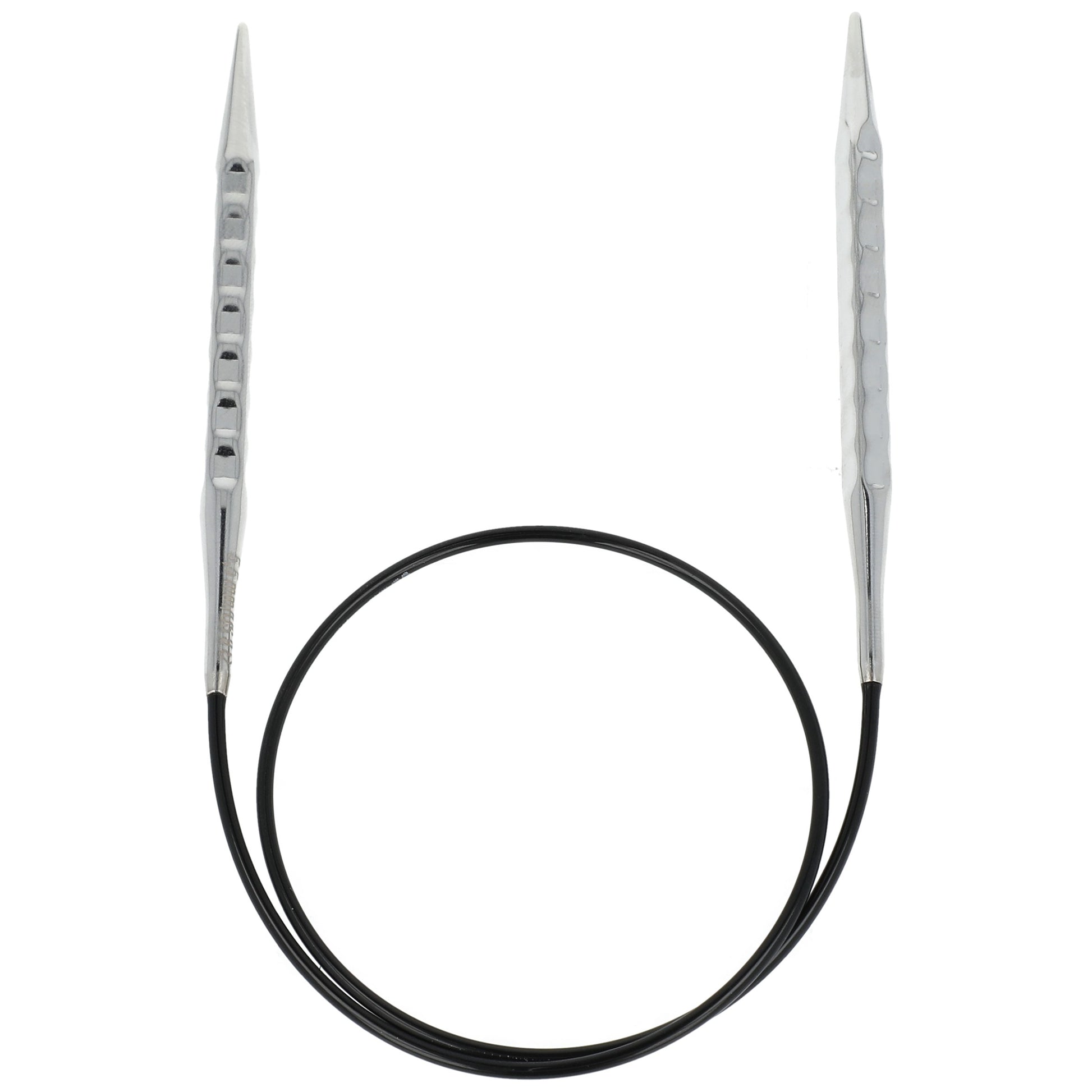 Aiguilles à tricoter circulaires en bronze blanc - Black Edition