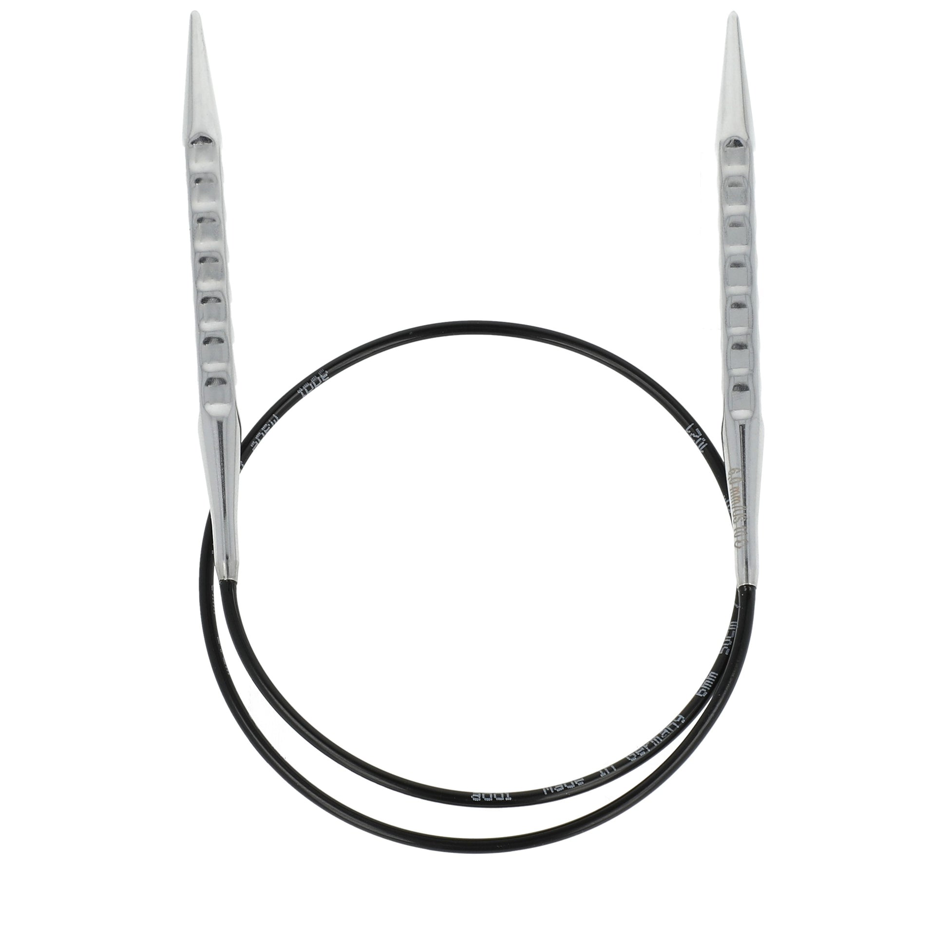 Aiguilles à tricoter circulaires en bronze blanc - Black Edition