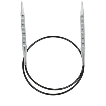 Aiguilles à tricoter circulaires en bronze blanc - Black Edition