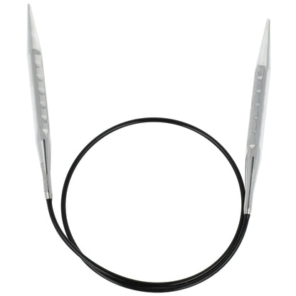 Aiguilles à tricoter circulaires en bronze blanc - Black Edition