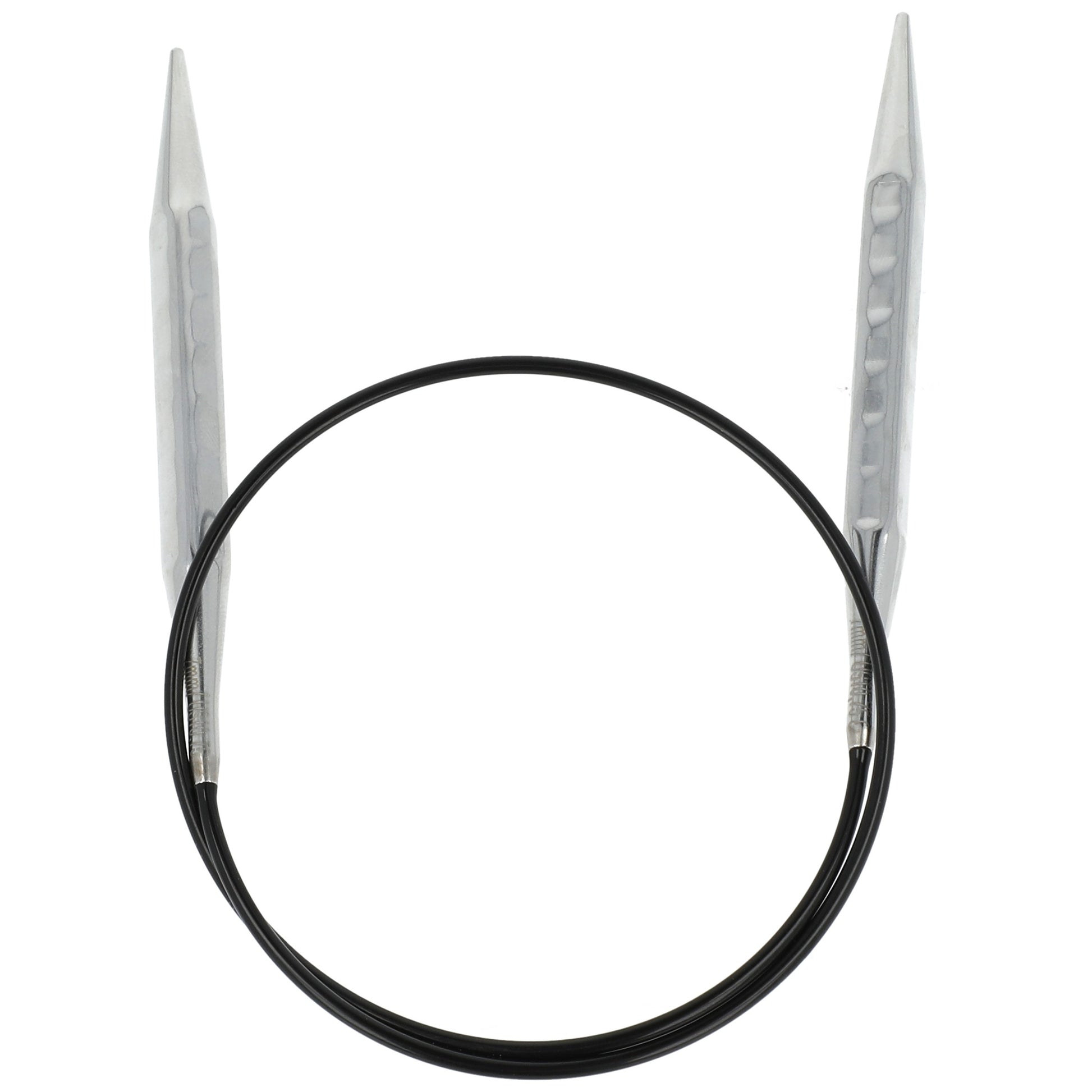 Aiguilles à tricoter circulaires en bronze blanc - Black Edition