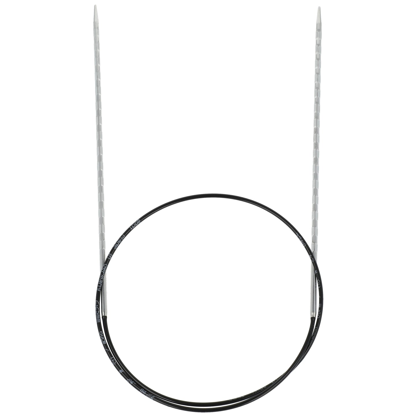 Aiguilles à tricoter circulaires en bronze blanc - Black Edition