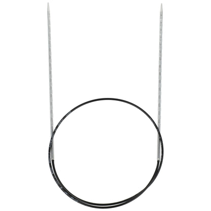 Aiguilles à tricoter circulaires en bronze blanc - Black Edition