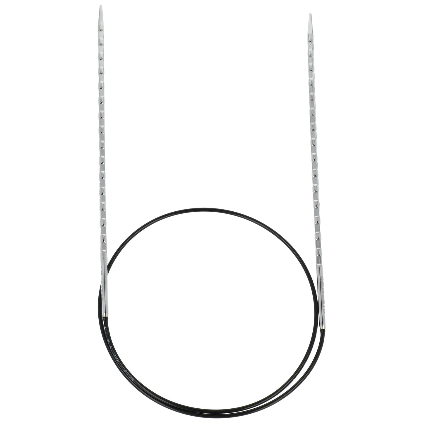 Aiguilles à tricoter circulaires en bronze blanc - Black Edition