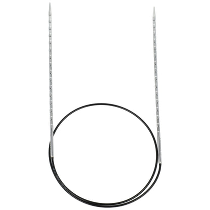 Aiguilles à tricoter circulaires en bronze blanc - Black Edition