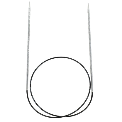 Aiguilles à tricoter circulaires en bronze blanc - Black Edition
