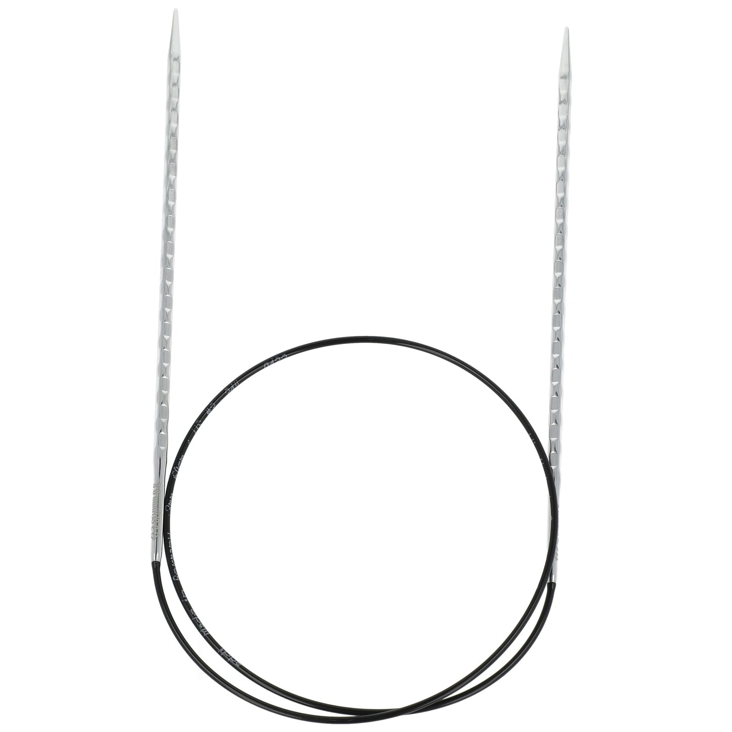 Aiguilles à tricoter circulaires en bronze blanc - Black Edition
