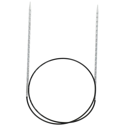 Aiguilles à tricoter circulaires en bronze blanc - Black Edition