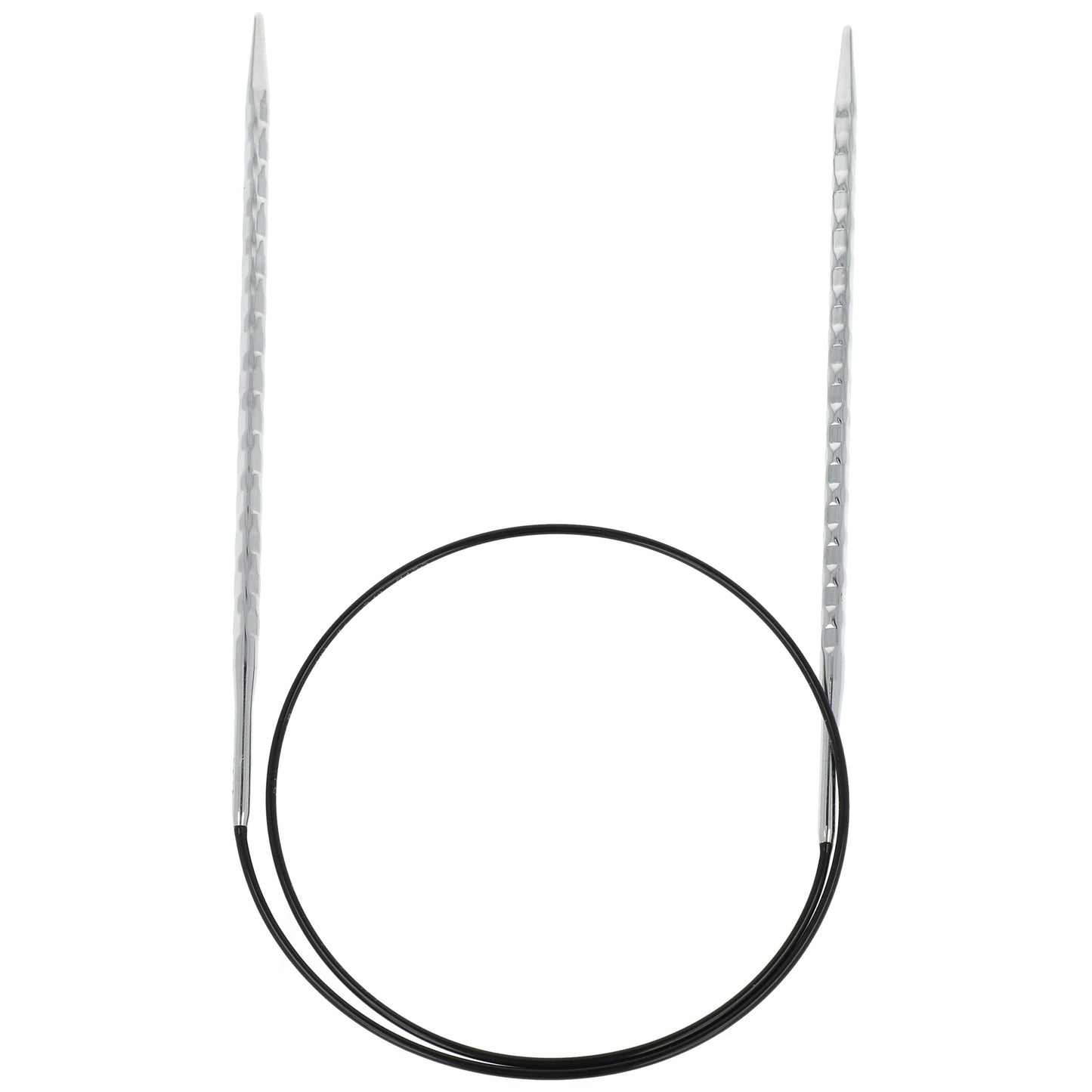 Aiguilles à tricoter circulaires en bronze blanc - Black Edition