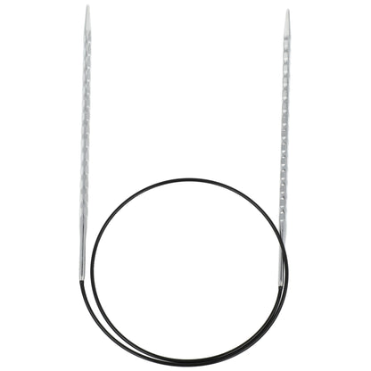 Aiguilles à tricoter circulaires en bronze blanc - Black Edition
