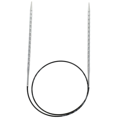 Aiguilles à tricoter circulaires en bronze blanc - Black Edition