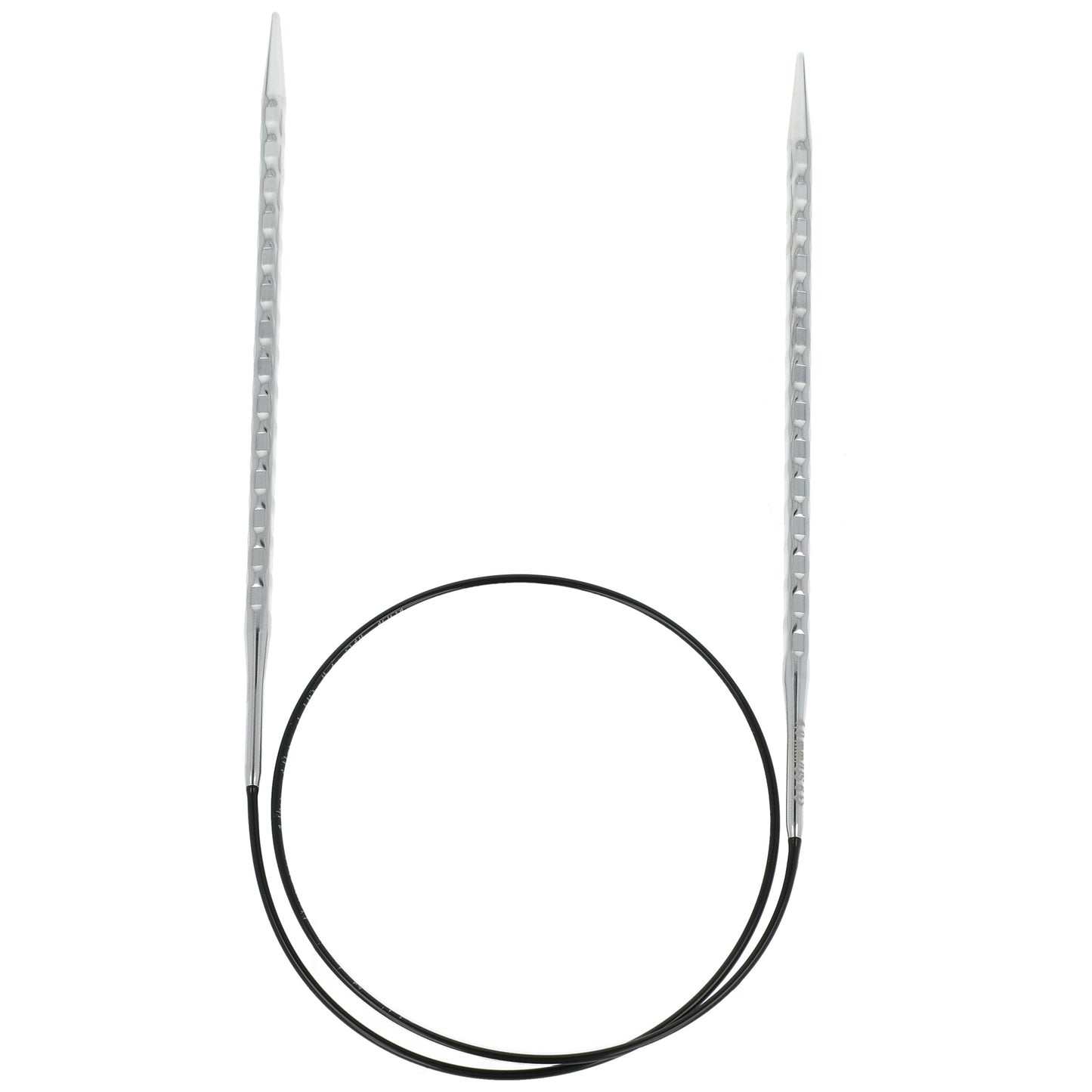 Aiguilles à tricoter circulaires en bronze blanc - Black Edition