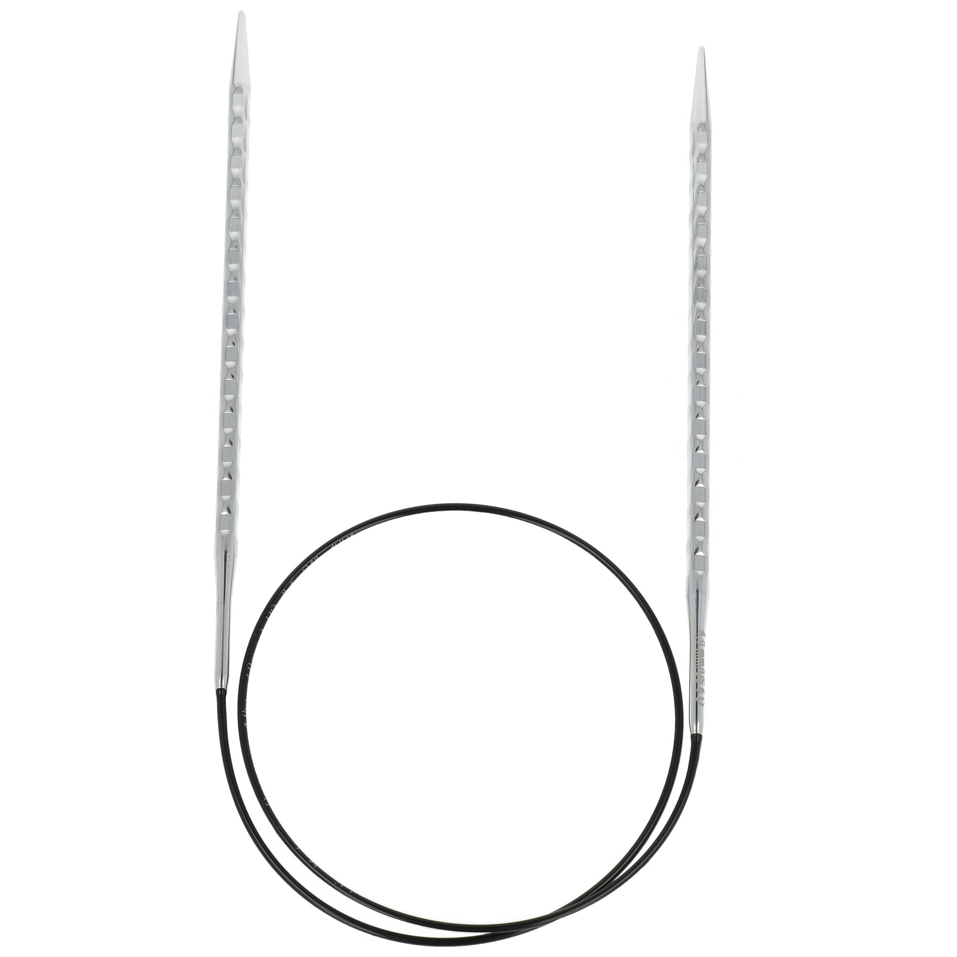 Aiguilles à tricoter circulaires en bronze blanc - Black Edition