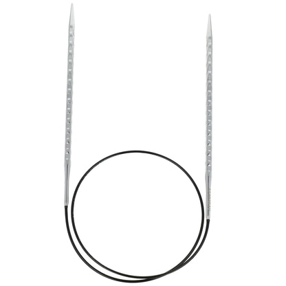 Aiguilles à tricoter circulaires en bronze blanc - Black Edition