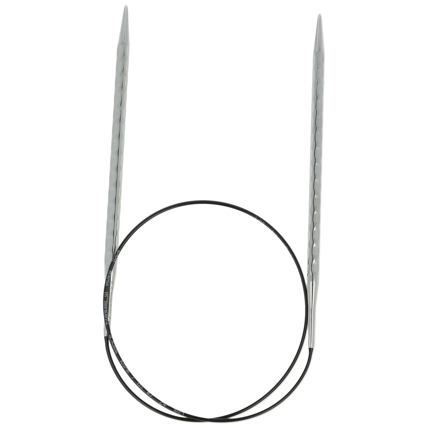 Aiguilles à tricoter circulaires en bronze blanc - Black Edition